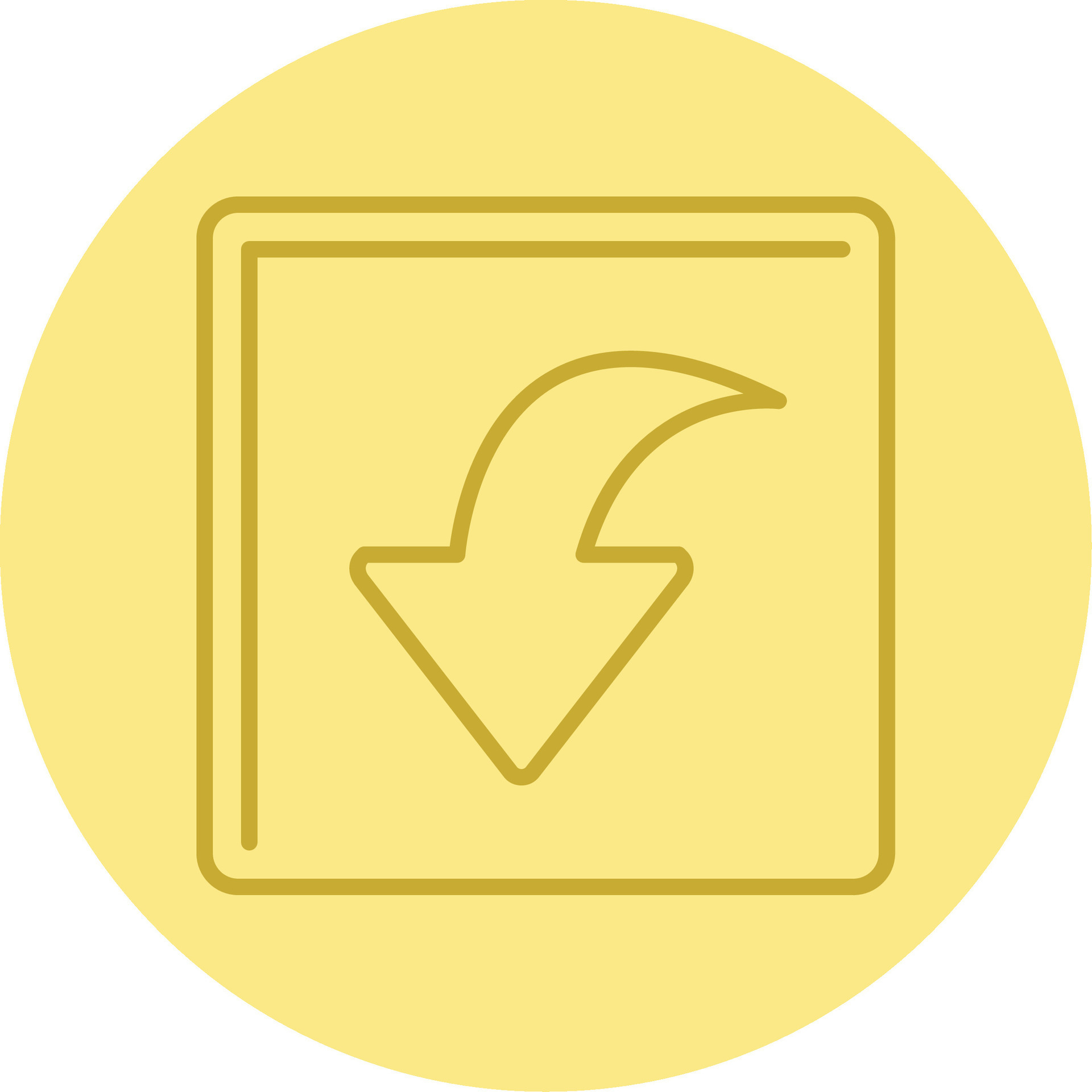 Curved Down Line Circle Multicolor Icon 38269579 Vector Art at Vecteezy