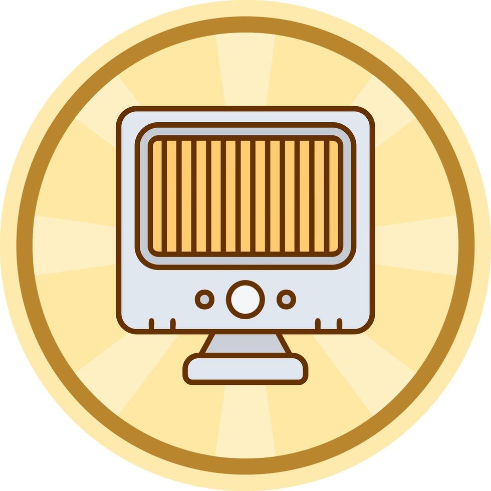 Heater Comic circle Icon vector