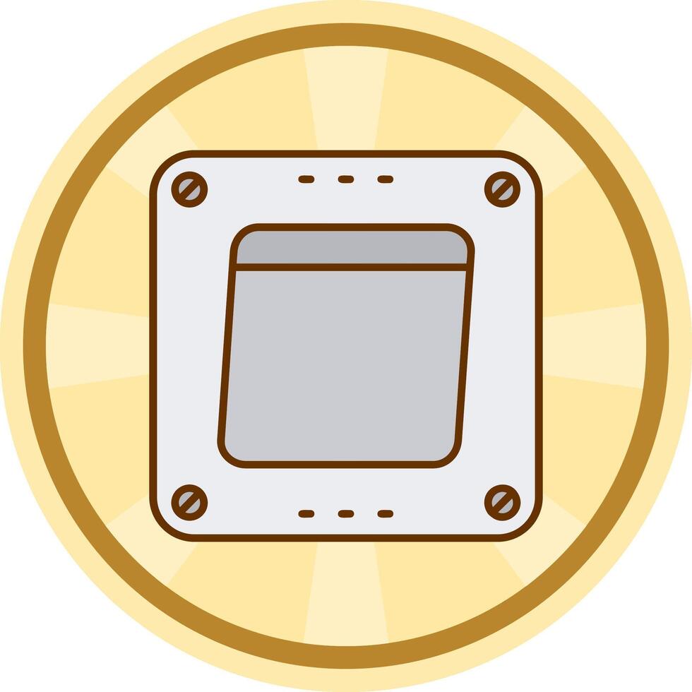 Swtich Comic circle Icon vector