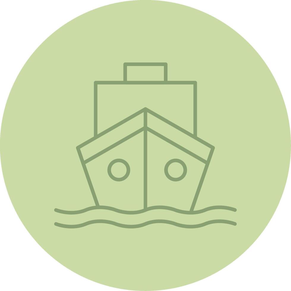 Shipping Line Circle Multicolor Icon vector