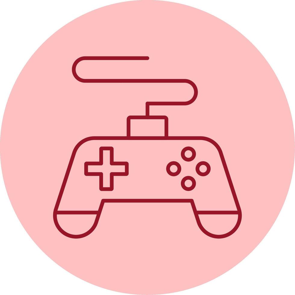 Game Console Line Circle Multicolor Icon vector