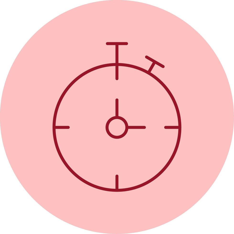 Chronometer Line Circle Multicolor Icon vector