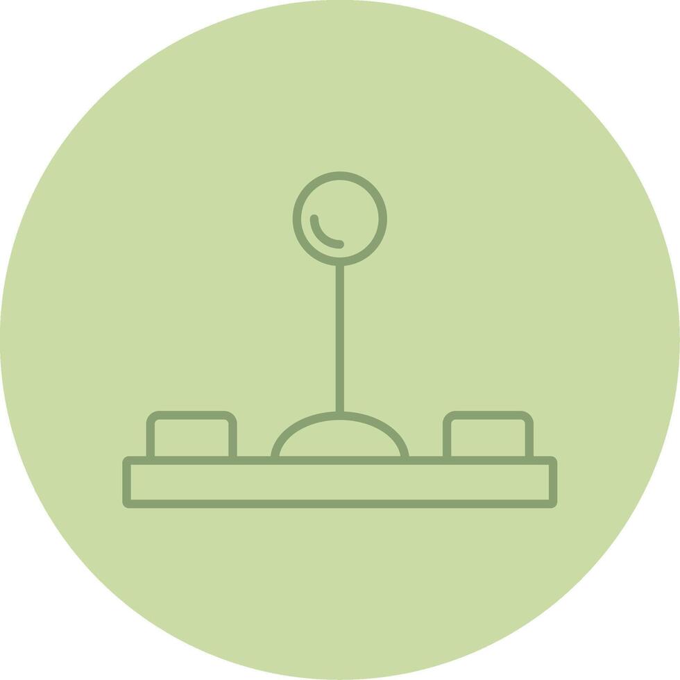 Joystick Line Circle Multicolor Icon vector