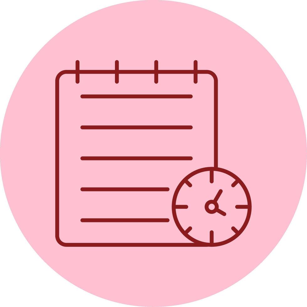 Planning Line Circle Multicolor Icon vector