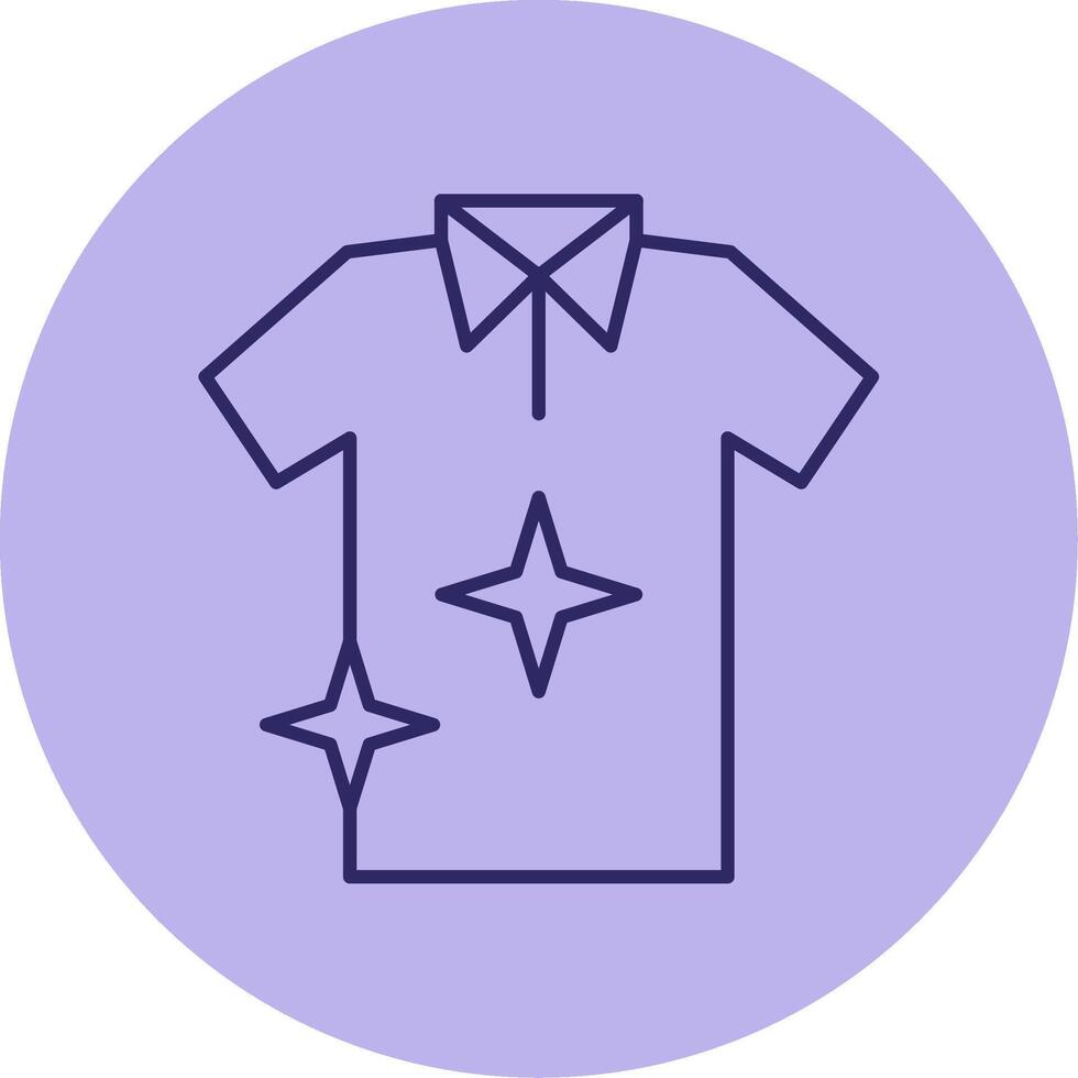 T Shirt Line Circle Multicolor Icon vector