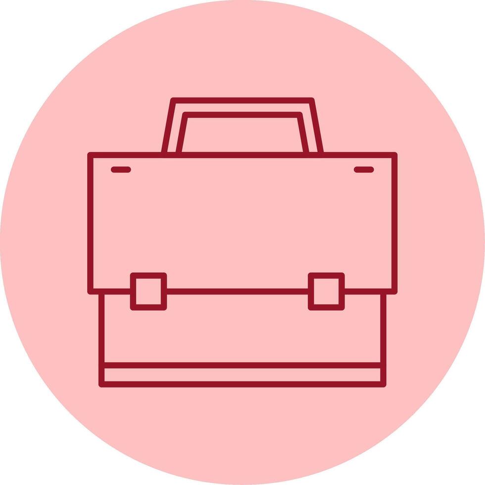 Suitcase Line Circle Multicolor Icon vector