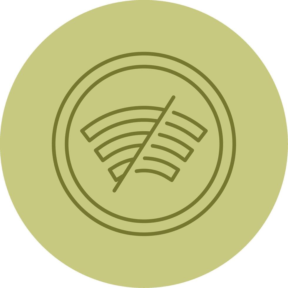 Disconnected Line Circle Multicolor Icon vector