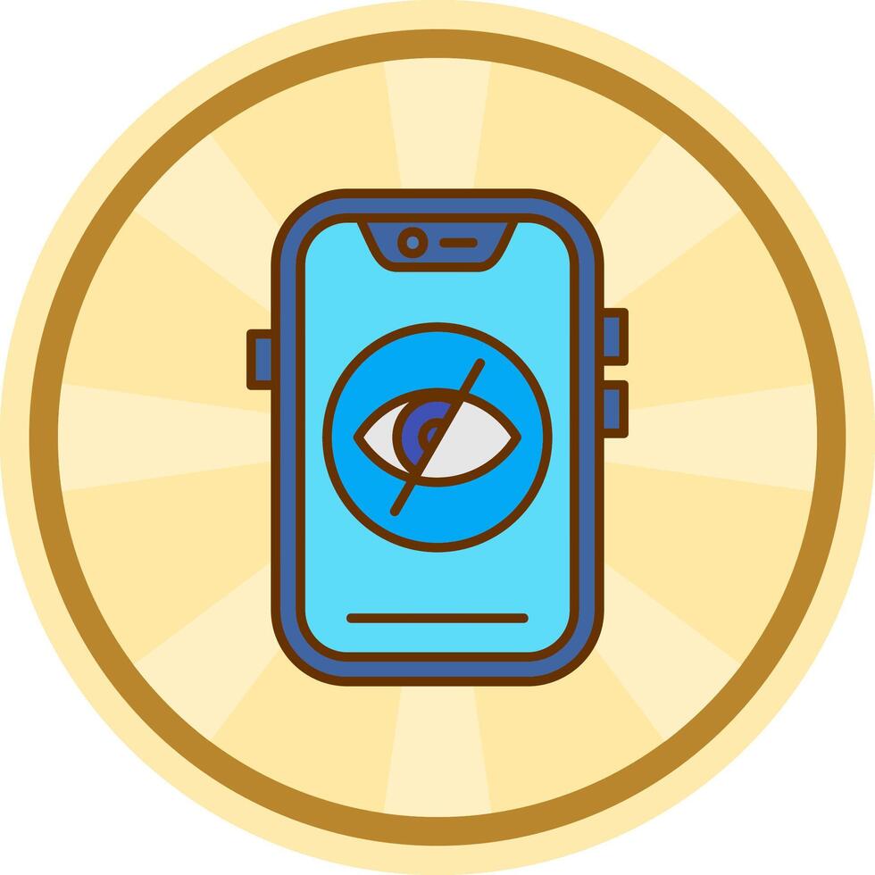 Disabled Comic circle Icon vector