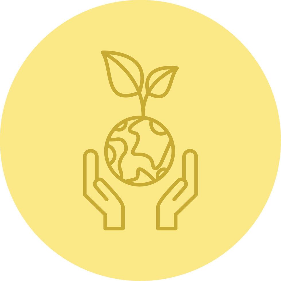Sustainable Development Line Circle Multicolor Icon vector