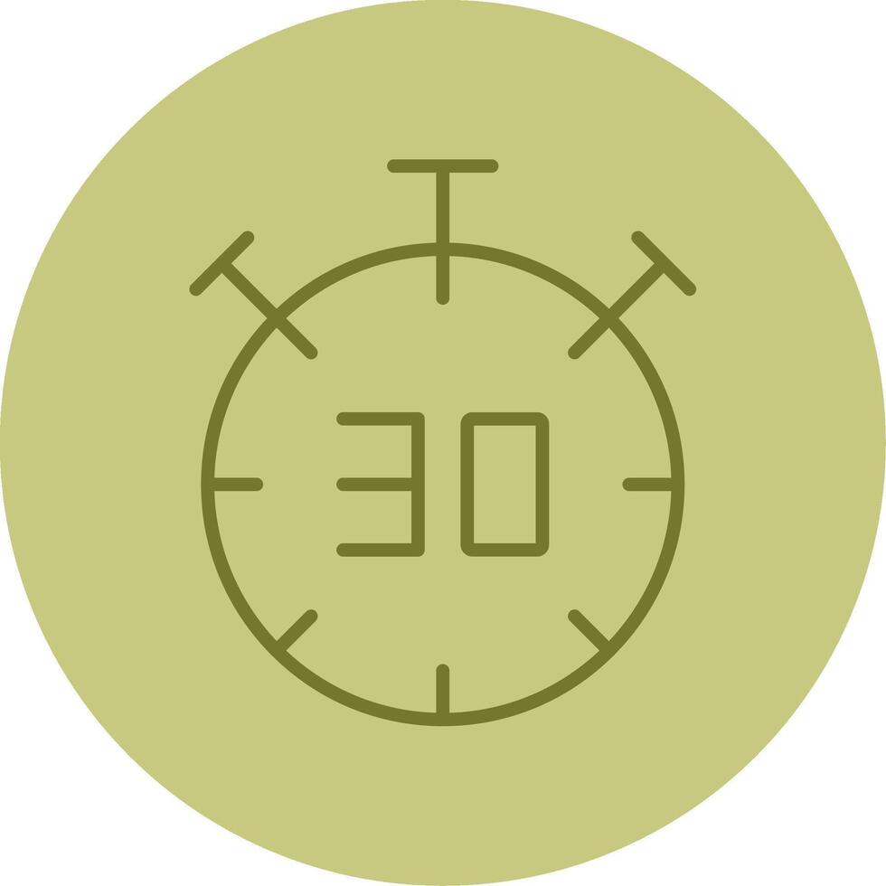 Half Time Line Circle Multicolor Icon vector