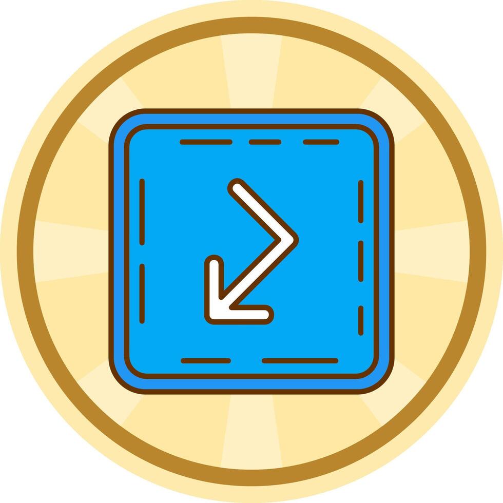 Bounce Comic circle Icon vector