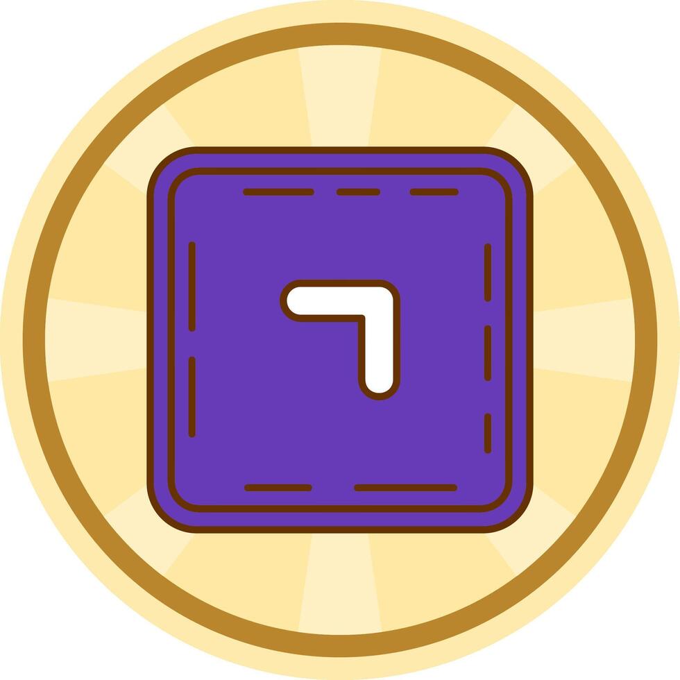 Chevron Comic circle Icon vector