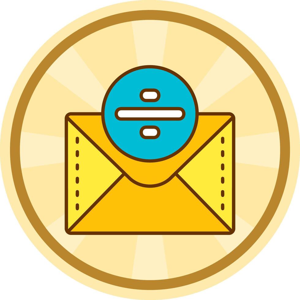 Divide Comic circle Icon vector