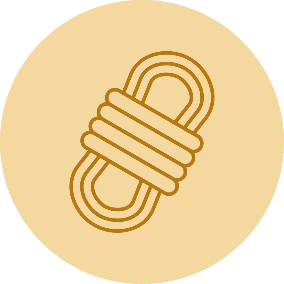 Rope Line Circle Multicolor Icon vector