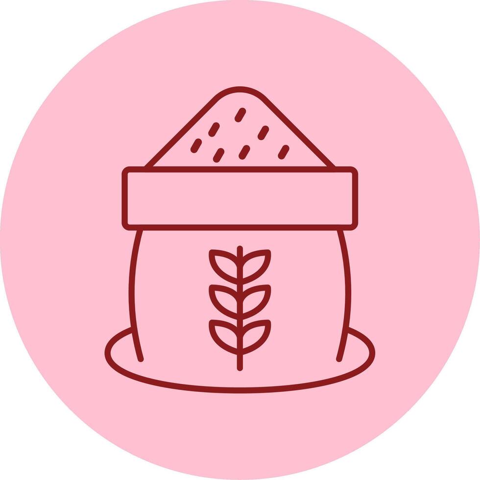 Grain Line Circle Multicolor Icon vector