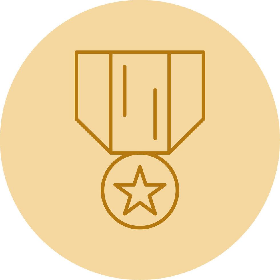 Medal Of Honor Line Circle Multicolor Icon vector