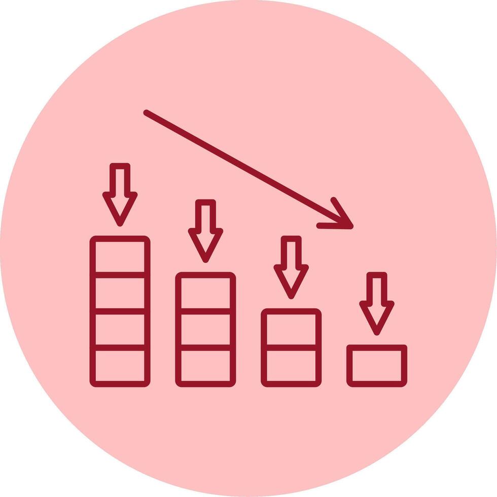 Crash Line Circle Multicolor Icon vector