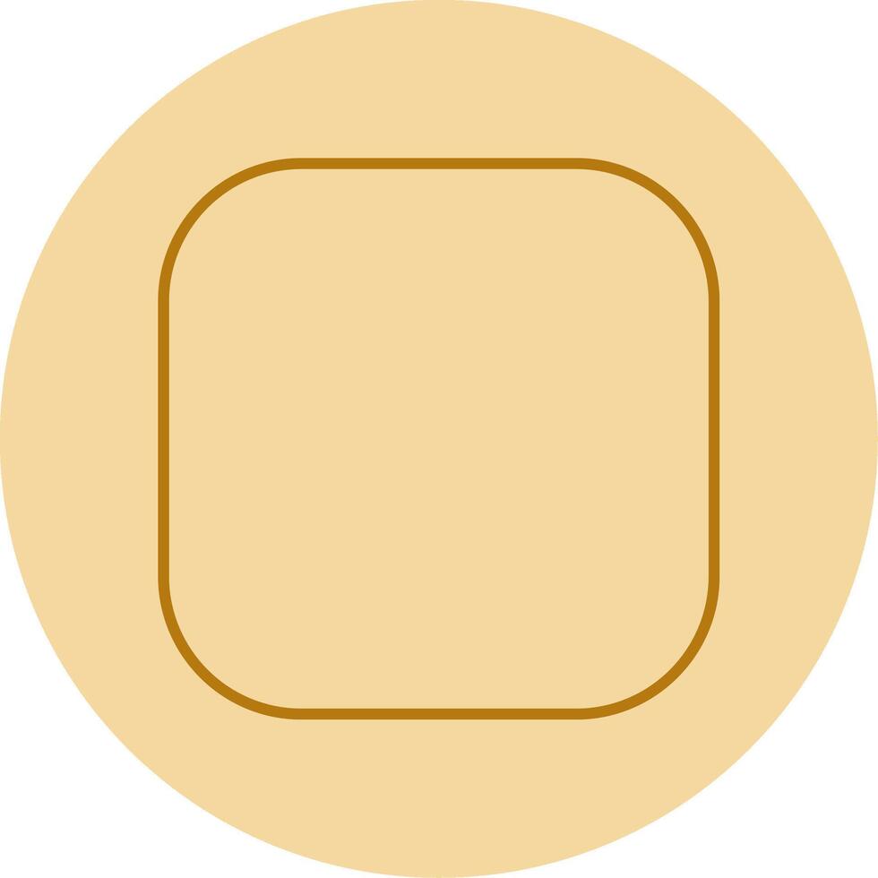 Round Corner Line Circle Multicolor Icon vector