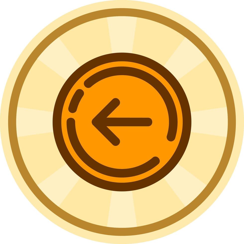 Right arrow Comic circle Icon vector