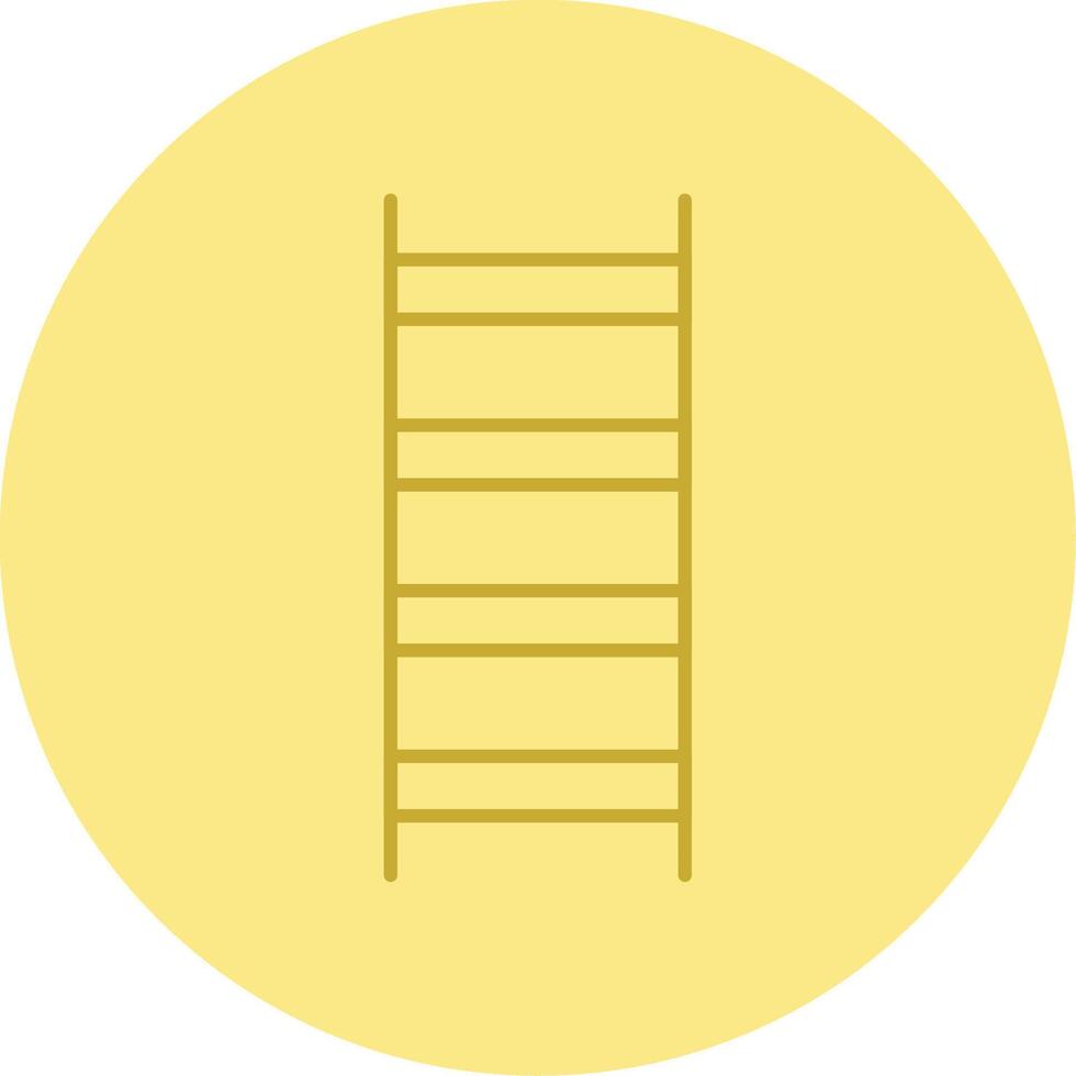 Ladder Line Circle Multicolor Icon vector
