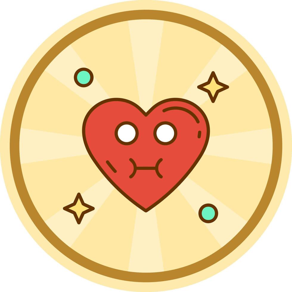 Sickness Comic circle Icon vector