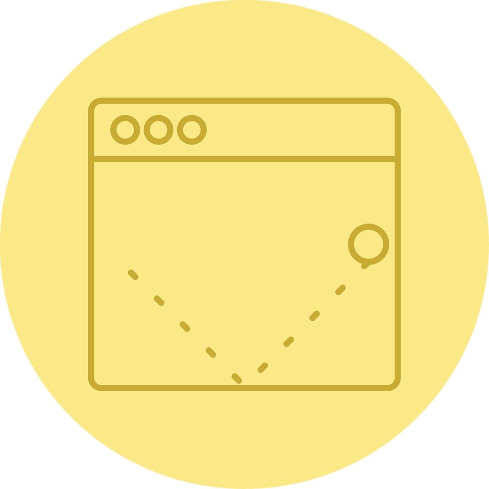 Bounce Rate Line Circle Multicolor Icon vector