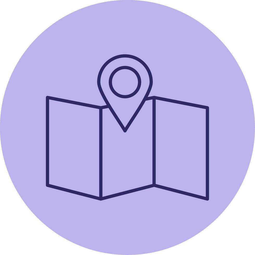 Site Map Line Circle Multicolor Icon vector