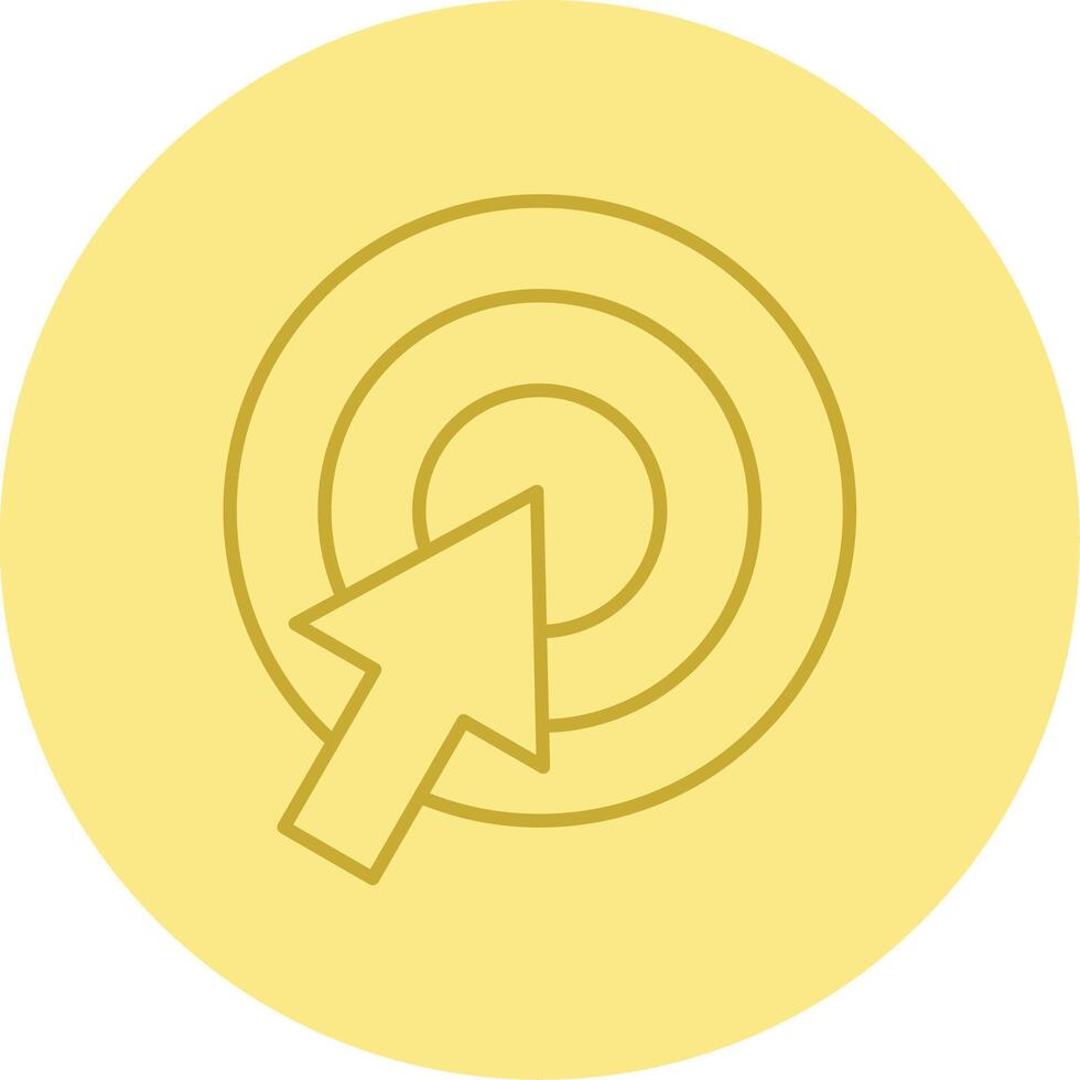 Call To Action Line Circle Multicolor Icon vector