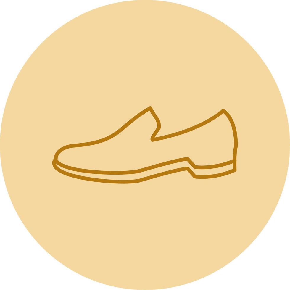 Shoes Line Circle Multicolor Icon vector