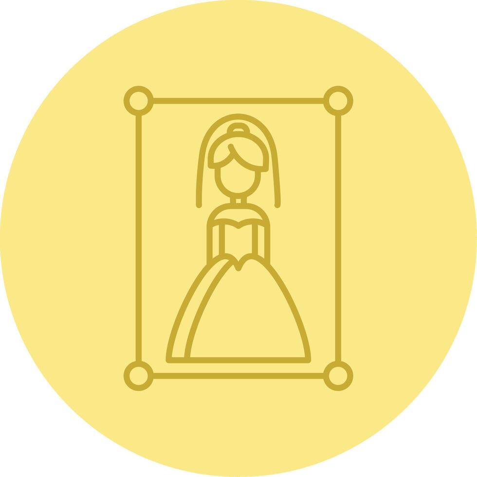 Wedding Photography Line Circle Multicolor Icon vector