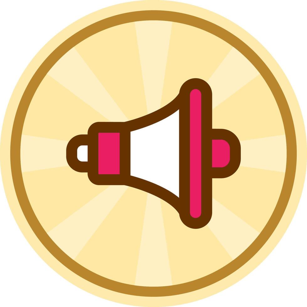 Speaker Comic circle Icon vector