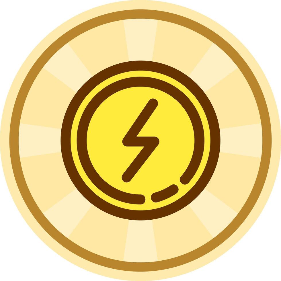 Flash Comic circle Icon vector