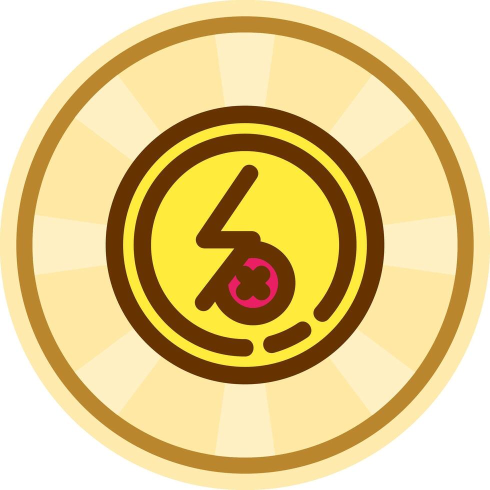 Flash off Comic circle Icon vector