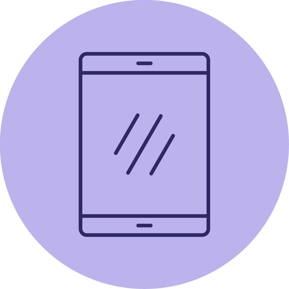 Smartphone Line Circle Multicolor Icon vector