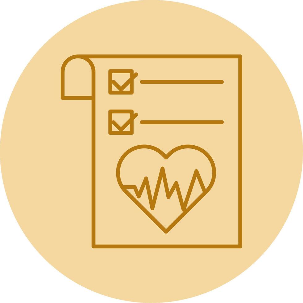 Health Graph Line Circle Multicolor Icon vector