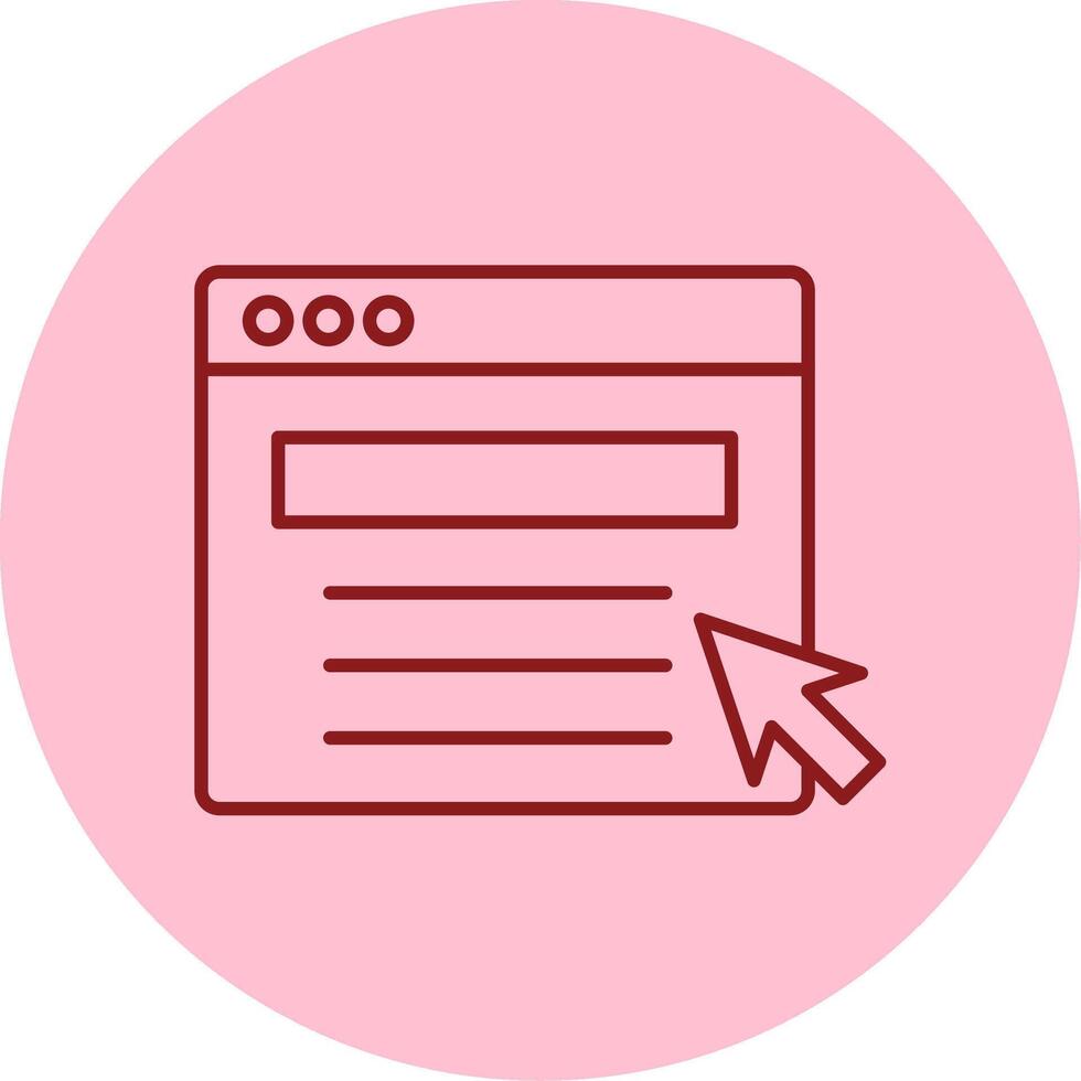 Web Portal Line Circle Multicolor Icon vector