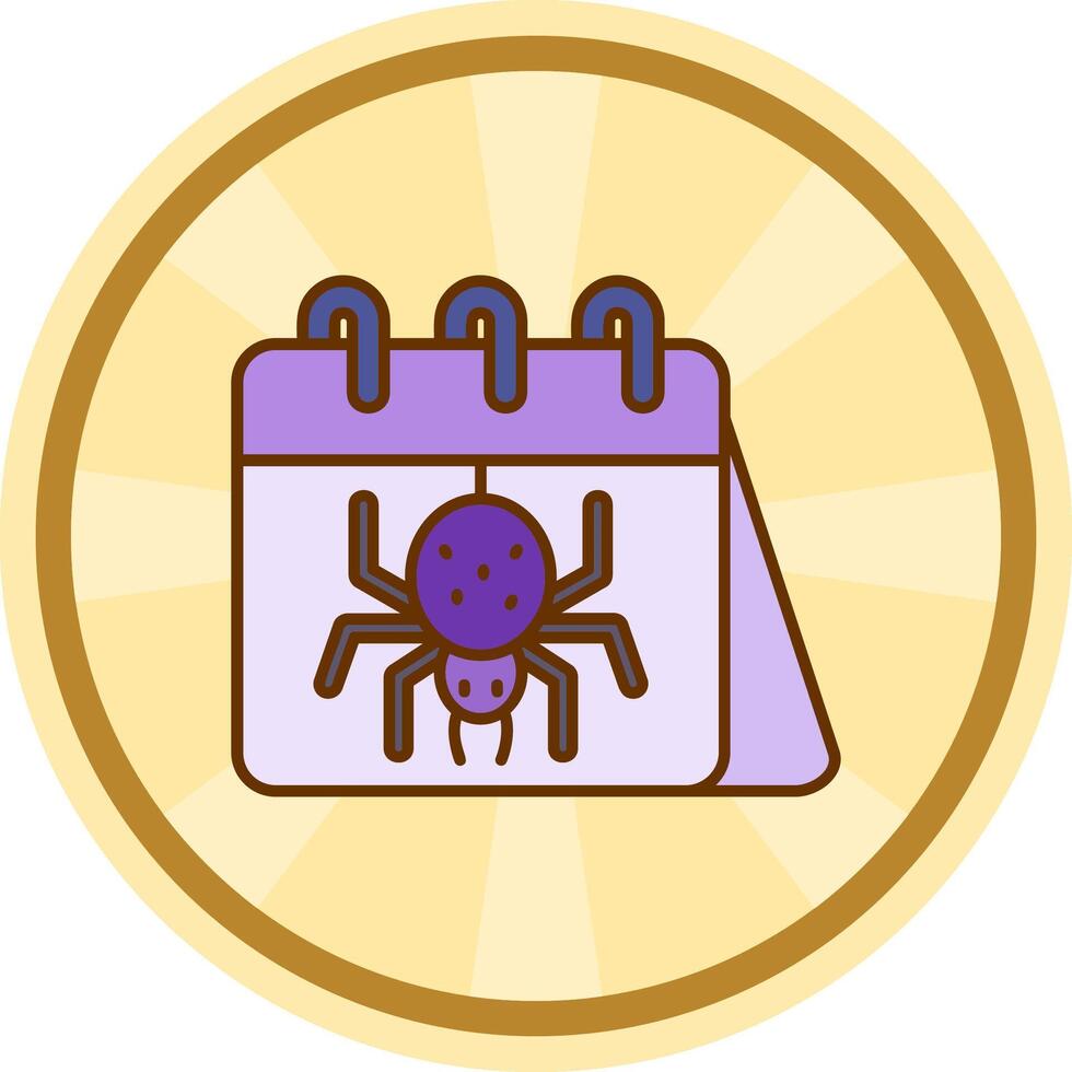 Halloween Comic circle Icon vector