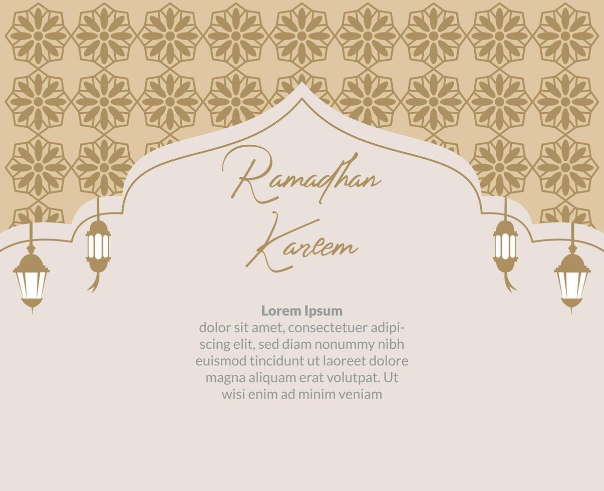 ramadhan kareem decoración antecedentes vector