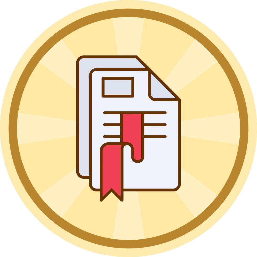 Bookmark Comic circle Icon vector