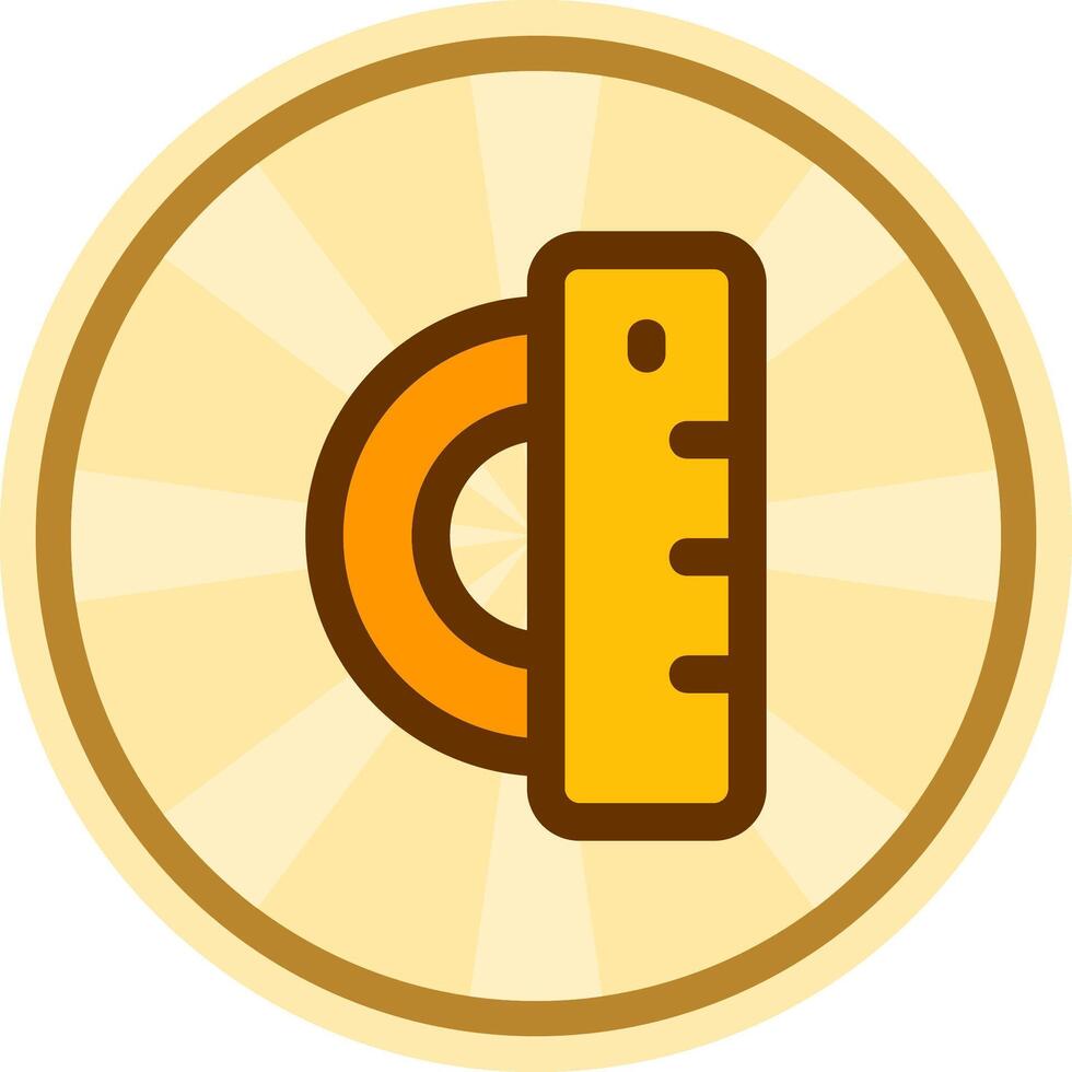 Ruler Comic circle Icon vector