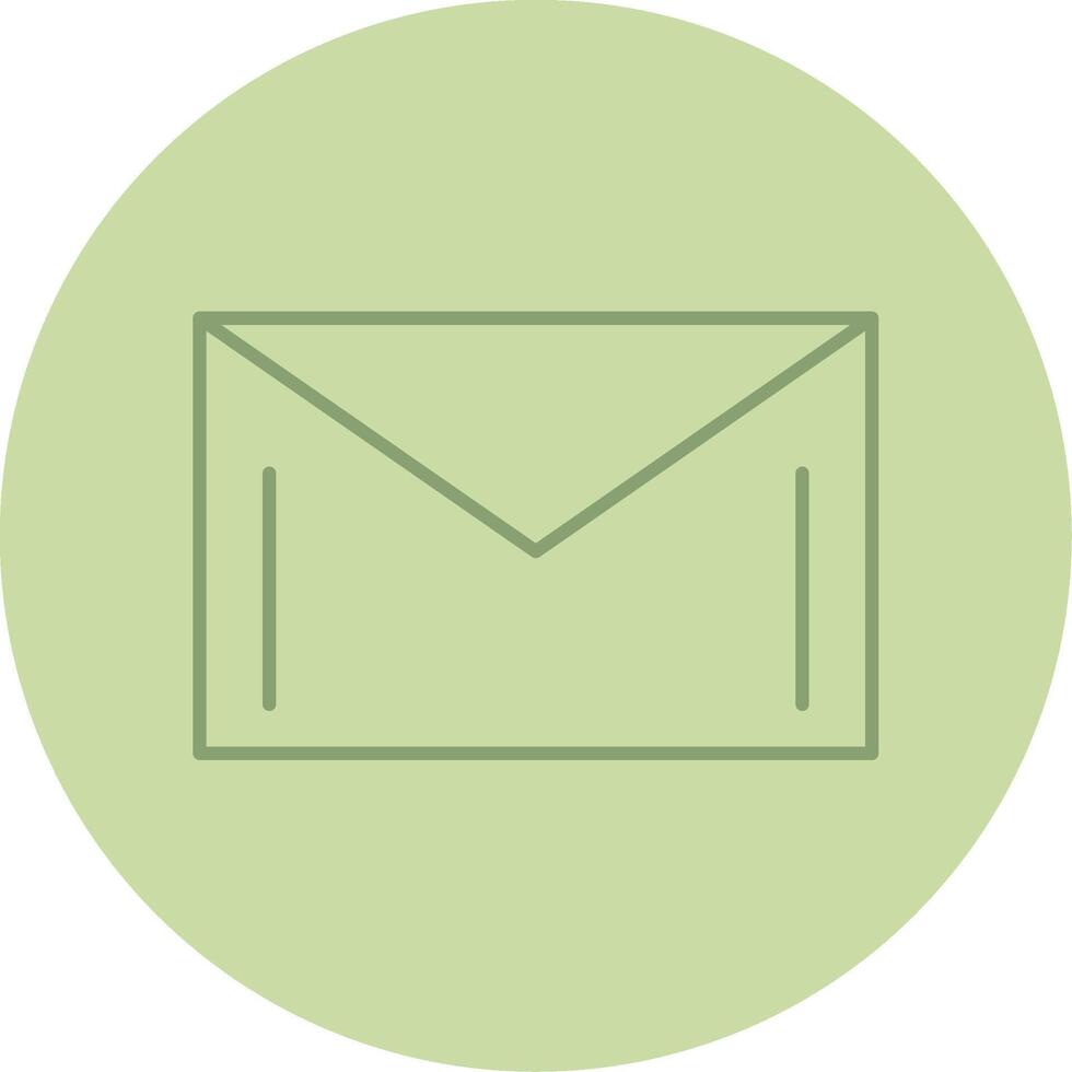 Mail Line Circle Multicolor Icon vector