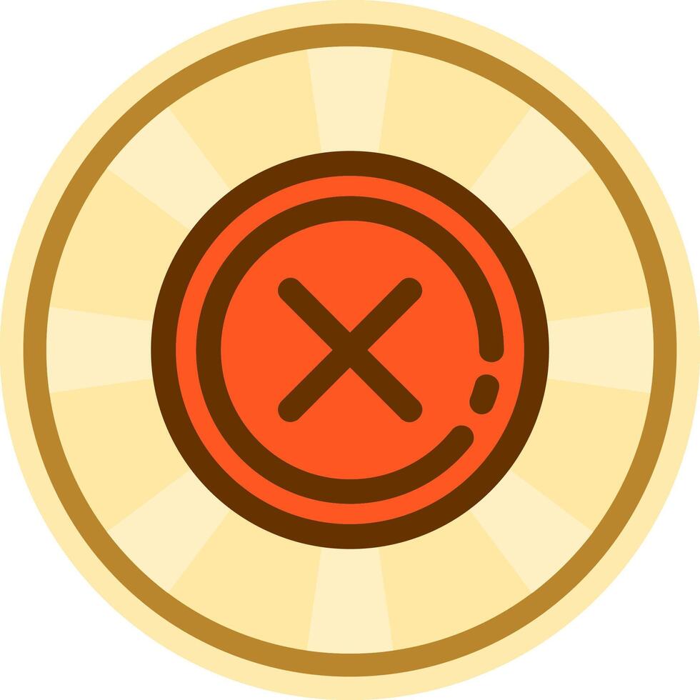 Delete 1 Comic circle Icon vector