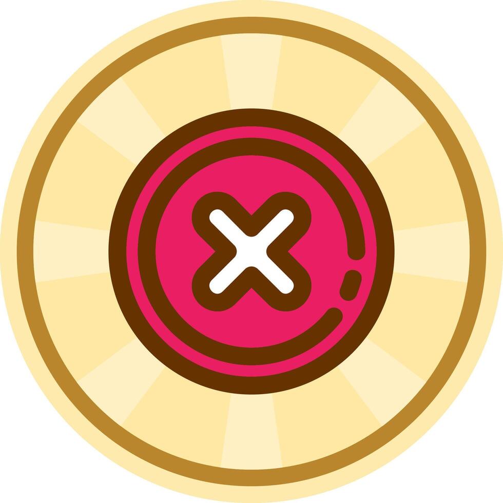 Delete2 Comic circle Icon vector