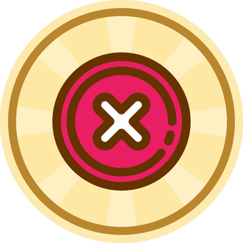 Delete2 Comic circle Icon vector