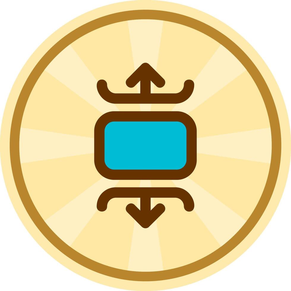 Carousel vertical Comic circle Icon vector