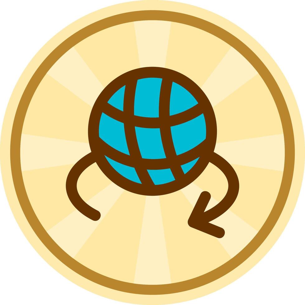 3d rotate 1 Comic circle Icon vector