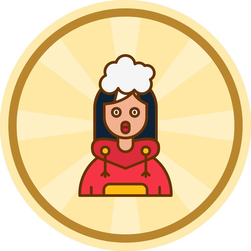 Exploding Comic circle Icon vector