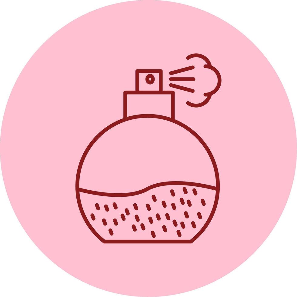 Fragrance Line Circle Multicolor Icon vector