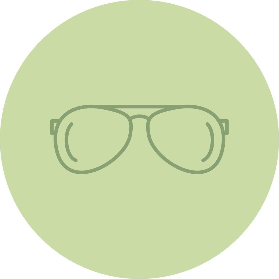 Dom lentes línea circulo multicolor icono vector