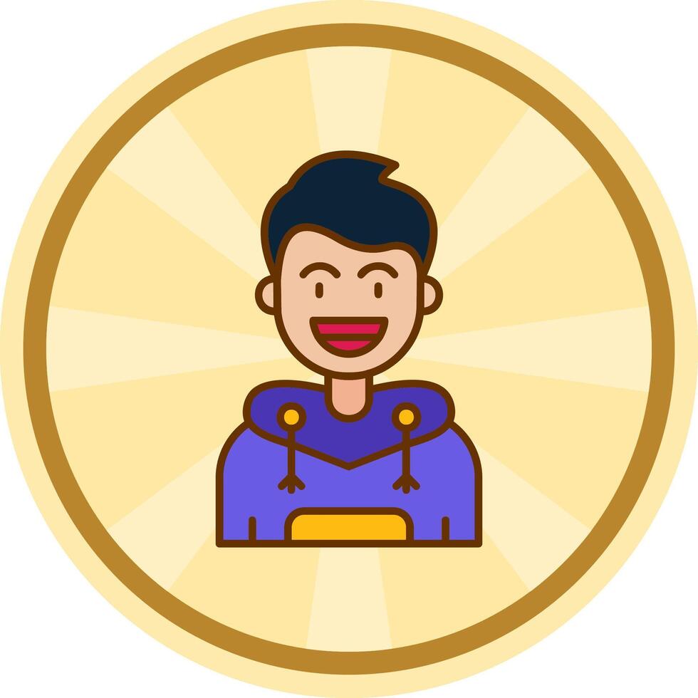 Smile Comic circle Icon vector